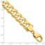 14K Yellow Gold 12.0mm Flat Beveled Curb Chain - 9 in.