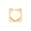 14K Yellow Gold 12.30 mm Medium Square Hoop Earring