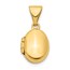 14k Yellow Gold 12 mm Oval Locket Pendant