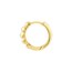 14K Yellow Gold 13.50 mm 1/2 Puffy Polished Hoops