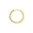 14K Yellow Gold 15 mm Curb Pattern Hoop Earring