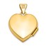 14k Yellow Gold 15 mm Heart Locket