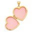 14k Yellow Gold 19 mm Heart Locket Pendant