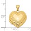 14k Yellow Gold 19 mm Heart Locket Pendant