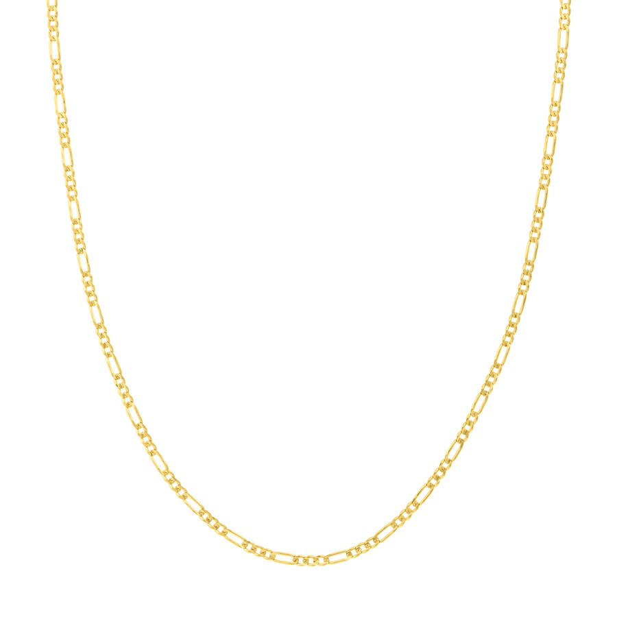 14K Yellow Gold 2.36 mm Figaro Chain w/ Lobster Clasp - 20 in.