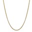 14k Yellow Gold 2.45 mm Hollow Round Box Chain - 30 in.