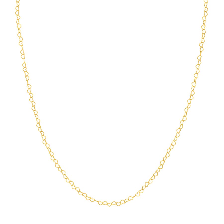 14K Yellow Gold 2.5 mm Love Chain w/ Lobster Clasp - 18 in.