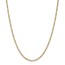 14k Yellow Gold 2.5 mm Semi-Solid Figaro Chain - 22 in.