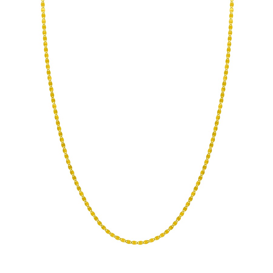 14K Yellow Gold 2.7 mm Valentino Chain w/ Lobster Clasp - 18 in.