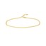 14K Yellow Gold 2.70mm Curb Link Chain Anklet - 10 in.