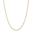 14k Yellow Gold 2 mm Diamond Cut Rope Chain - 26 in.