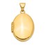 14k Yellow Gold 21 mm Oval Locket Pendant