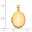 14k Yellow Gold 21 mm Oval Locket Pendant