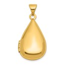 14K Yellow Gold 21x13mm Teardrop Shaped Locket - 28.3 mm