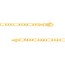 14K Yellow Gold 3.2 mm Figaro Chain w/ Lobster Clasp - 18 in.