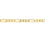 14K Yellow Gold 3.2 mm Figaro Chain w/ Lobster Clasp - 8 in.