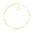 14K Yellow Gold 3.30mm Curb Link Chain - 16 in.