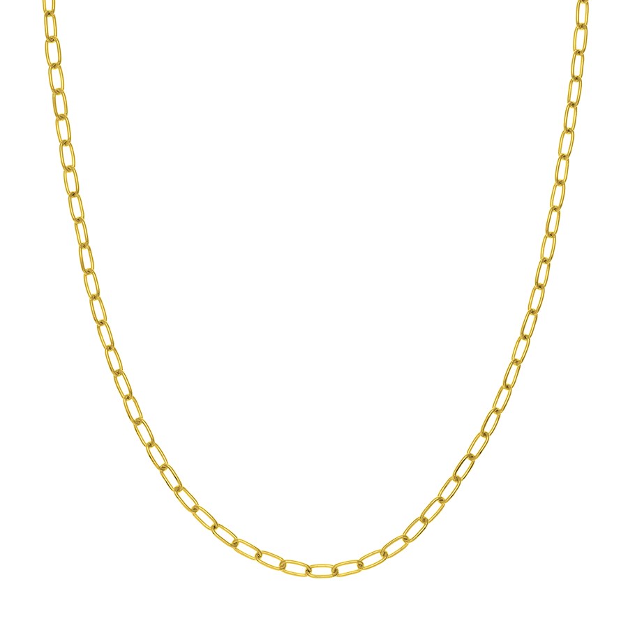 14K Yellow Gold 3.45 mm Forzentina Chain w/ Lobster Clasp - 30 in