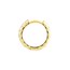 14K Yellow Gold 3.5 x 13 mm Ribbed Polished Hoops