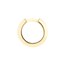 14K Yellow Gold 3.50 x 13.50 Knife Edge Polished Hoops