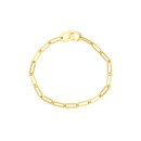 14K Yellow Gold 3.8 mm Paper Clip Bracelet - 7.25 in.