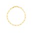 14K Yellow Gold 3.85mm Paperchip Chain Bracelet - 8 in.