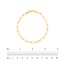 14K Yellow Gold 3.85mm Paperchip Chain Bracelet - 8 in.