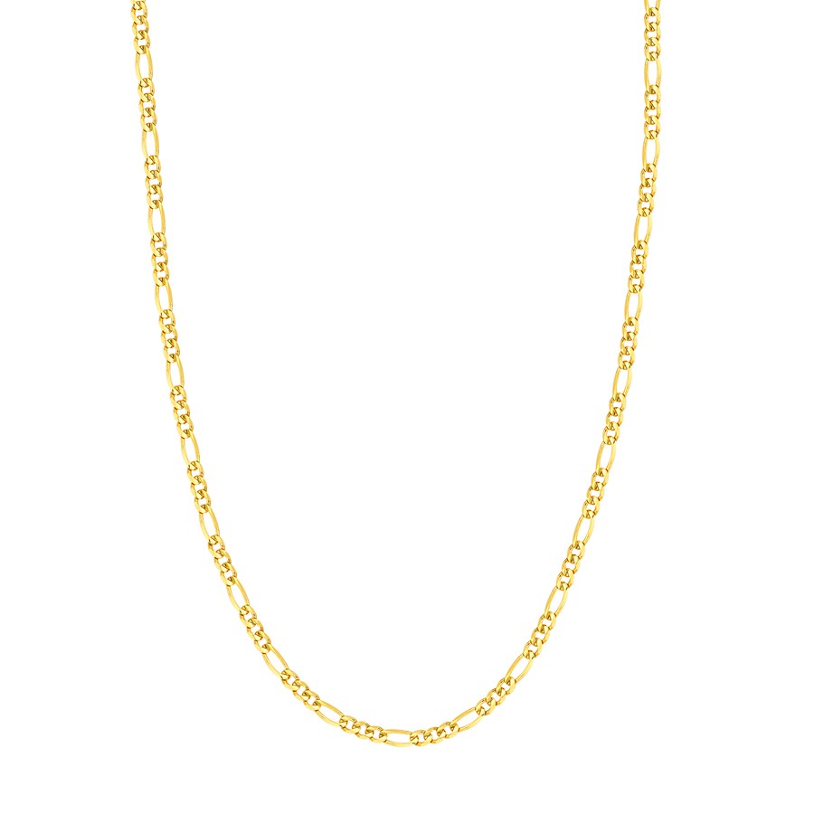 14K Yellow Gold 3.9 mm Figaro Chain w/ Lobster Clasp - 18 in.