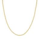 14K Yellow Gold 3 mm Bead Chain w/ Lobster Clasp - 22 in.