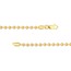 14K Yellow Gold 3 mm Bead Chain w/ Lobster Clasp - 22 in.