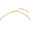 14K Yellow Gold 3 mm DC Bead Station Adj Anklet - 10 in.