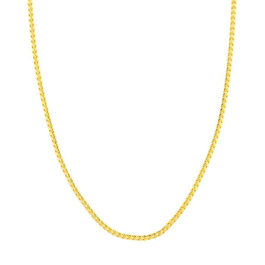 14K Yellow Gold 3 mm Franco Chain - 24 in.