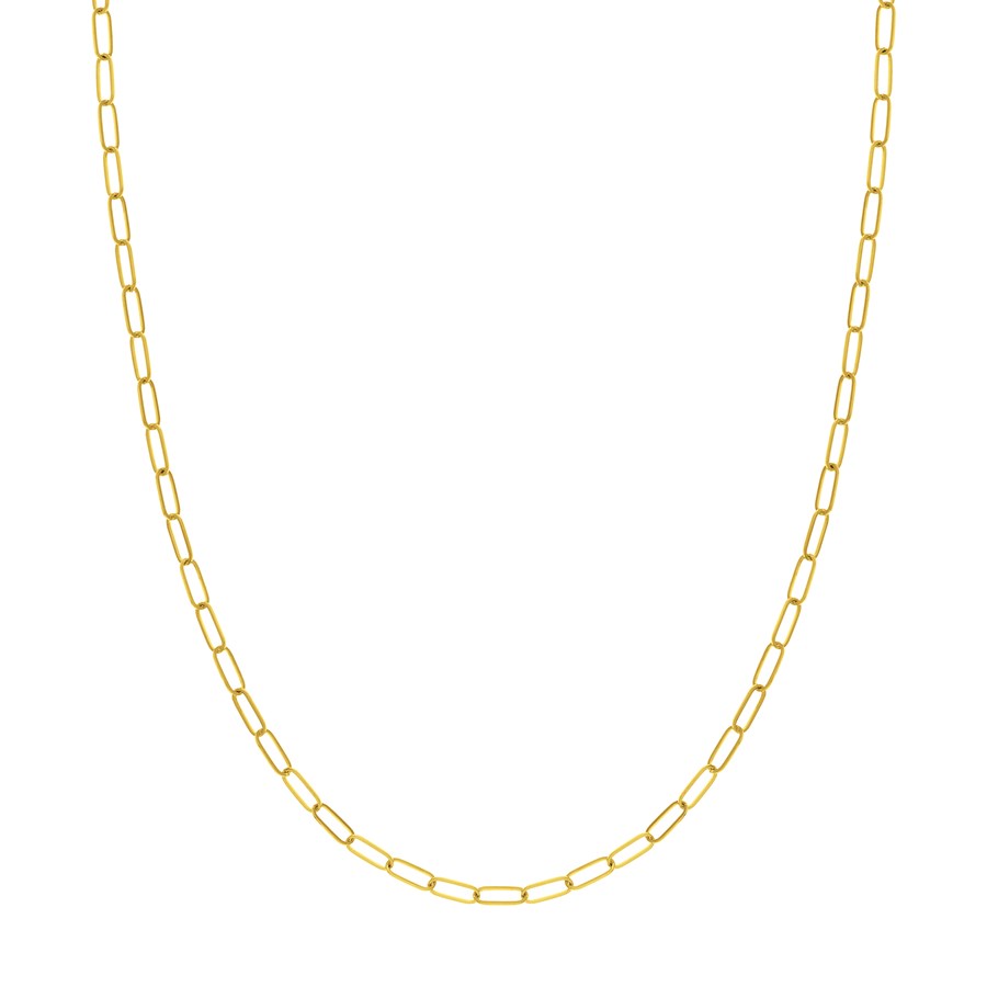 14K Yellow Gold 3 mm Link Chain w/ Lobster Clasp - 24 in.