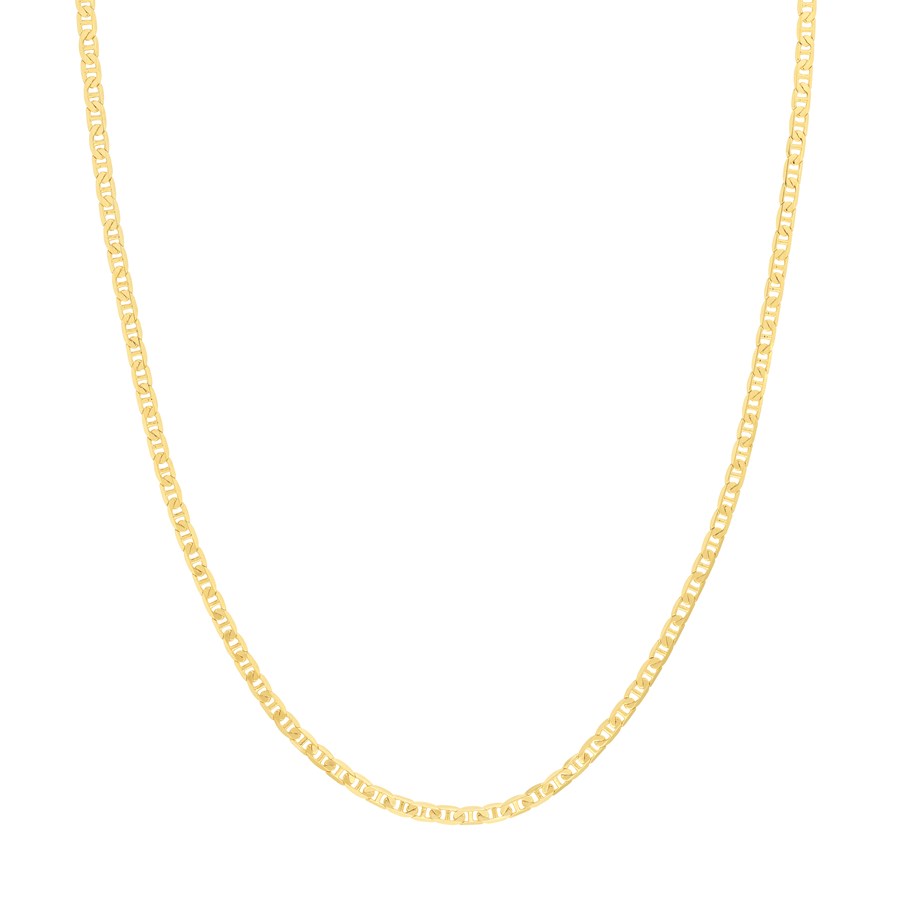 14K Yellow Gold 3 mm Mariner Chain w/ Lobster Clasp - 18 in.