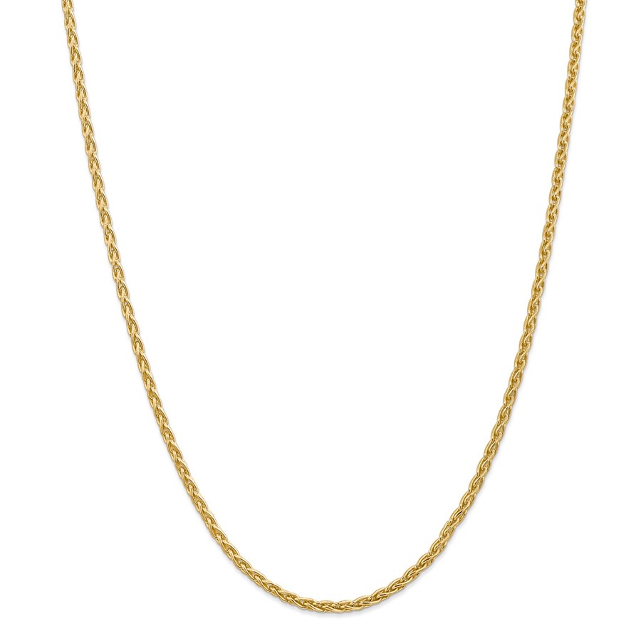 Buy 14k Yellow Gold 3 mm Parisian Wheat Chain - 22 in. | APMEX