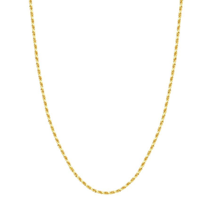 14K Yellow Gold 3 mm Rope Chain w/ Lobster Clasp - 22 in.