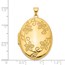 14k Yellow Gold 33 mm Oval Locket Pendant