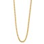 14K Yellow Gold 3mm Fancy Link Franco Necklace - 18 in.