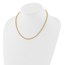 14K Yellow Gold 3mm Fancy Link Franco Necklace - 18 in.