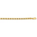 14k Yellow Gold 4.25 mm Diamond Cut Rope Chain - 20 in.