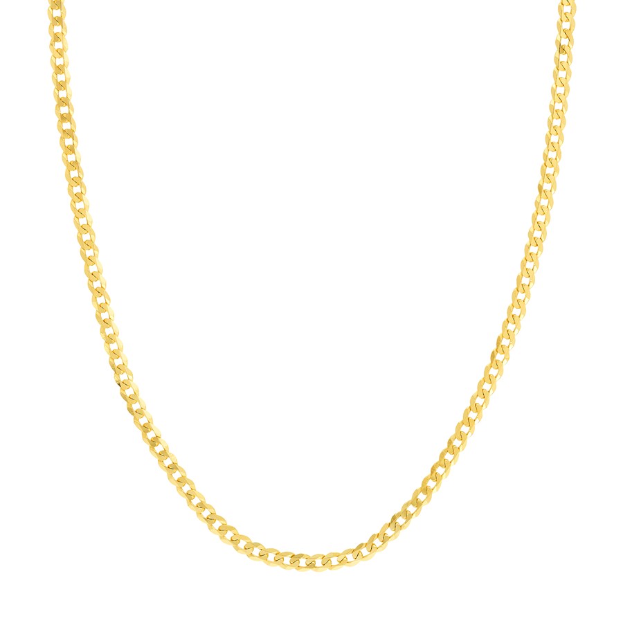 14K Yellow Gold 4.4 mm Cuban Chain w/ Lobster Clasp - 24 in.