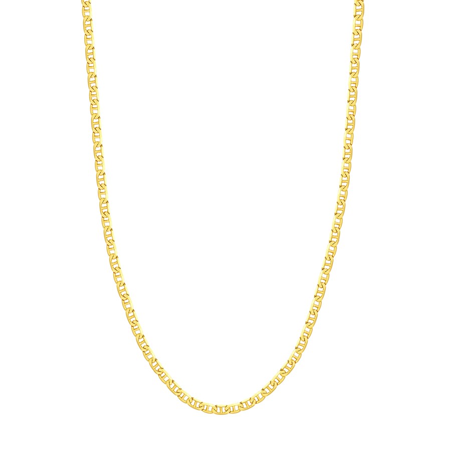 14K Yellow Gold 4.4 mm Mariner Chain w/ Lobster Clasp - 20 in.