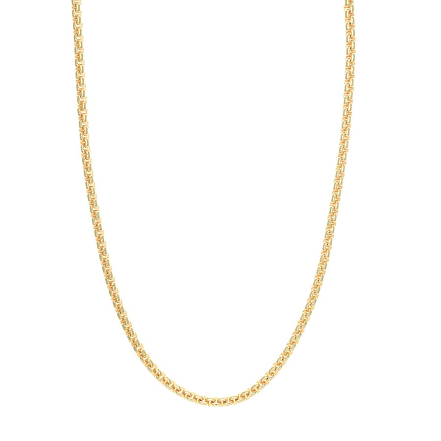 14K Yellow Gold 4.95 mm Box Chain w/ Lobster Clasp - 22 in.