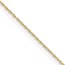 14K Yellow Gold .4 mm Carded Cable Rope Chain - 13 in.