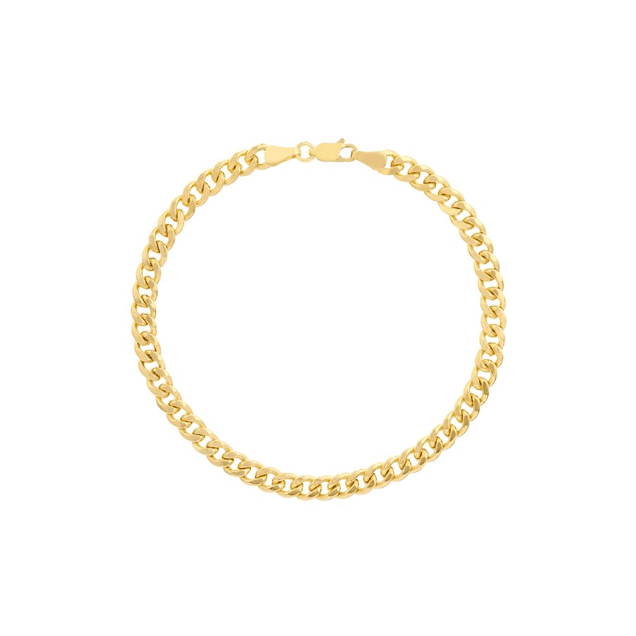 14K Yellow Gold 5.35 mm Curb Chain w/ Lobster Clasp - 8.5 in.