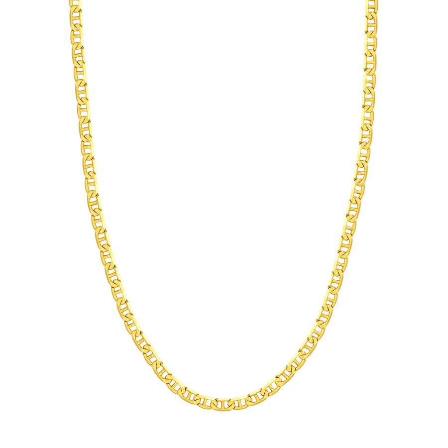 14K Yellow Gold 5.6 mm Mariner Chain w/ Lobster Clasp - 18 in.