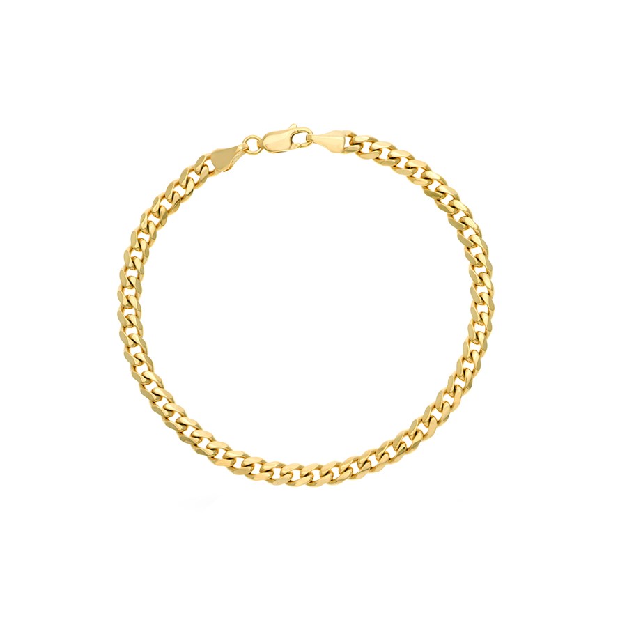 14K Yellow Gold 5 mm Cuban Chain w/ Lobster Clasp - 8.5 in.