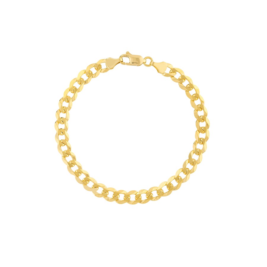 14K Yellow Gold 6.7 mm Cuban Chain w/ Lobster Clasp - 8.5 in.