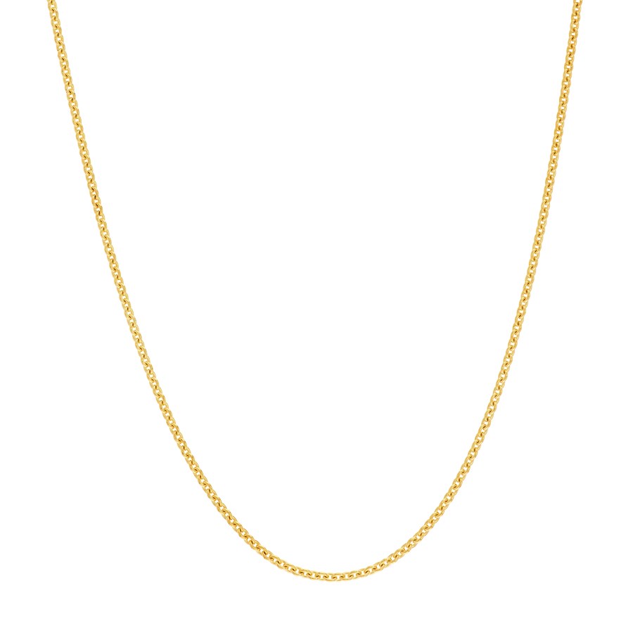 14K Yellow Gold .9mm Tight Rope Cable Chain - 18 in.