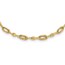 14K Yellow Gold and D/C Beaded Fancy Link Necklace - 17.25 in.